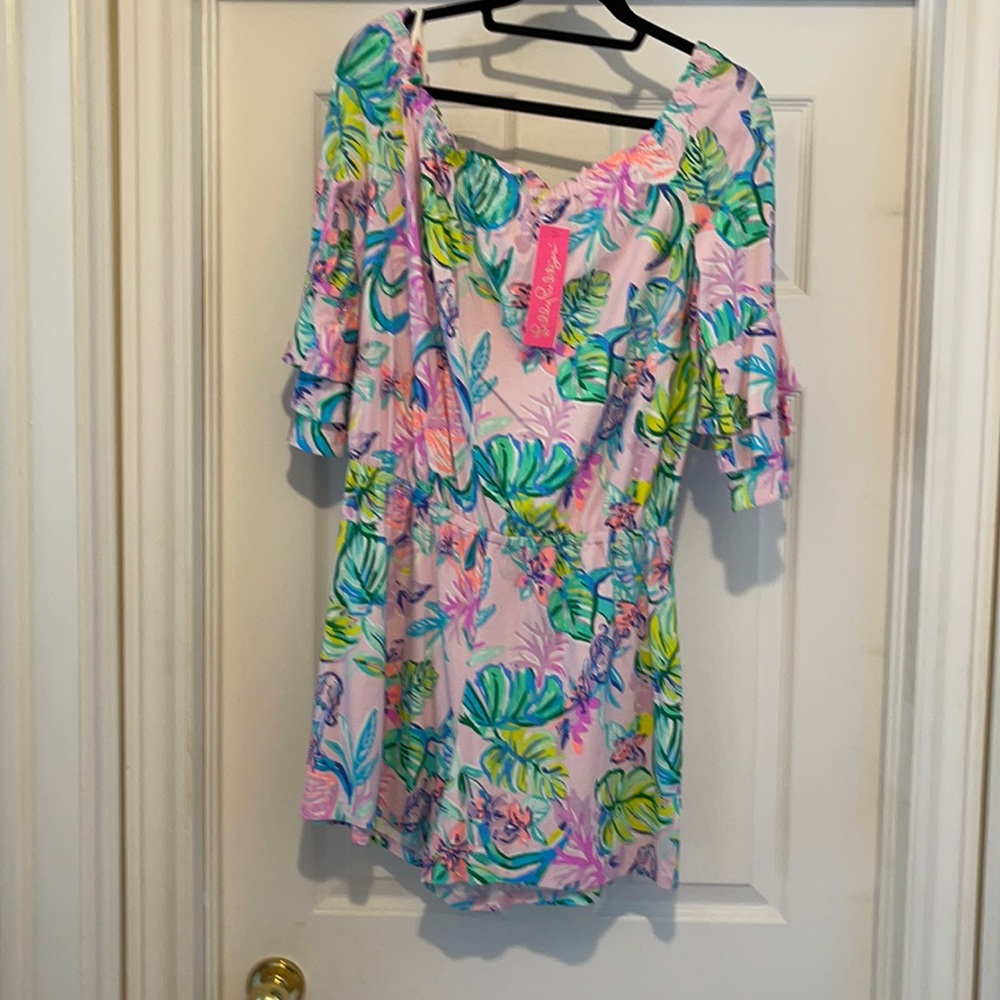 Lilly Pulitzer Mermaid in the Shade Romper - Picture 2 of 6